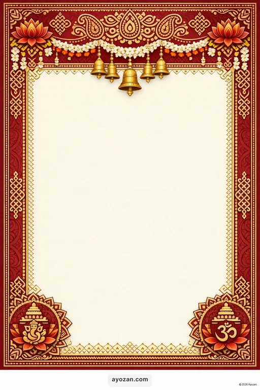 Tamil Prayer Meeting · Classic — Tamil Hindu Traditional Prayer Meeting invitation card design from Ayozan