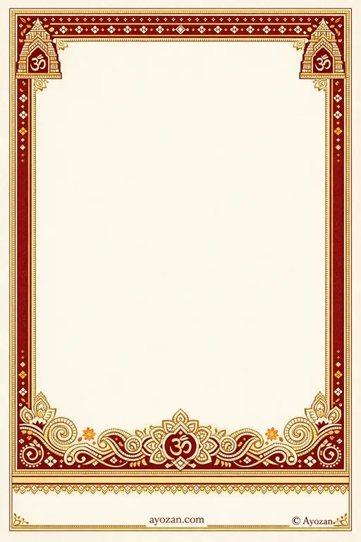 Tamil Reception · Classic — Tamil Hindu Traditional Reception invitation card design from Ayozan