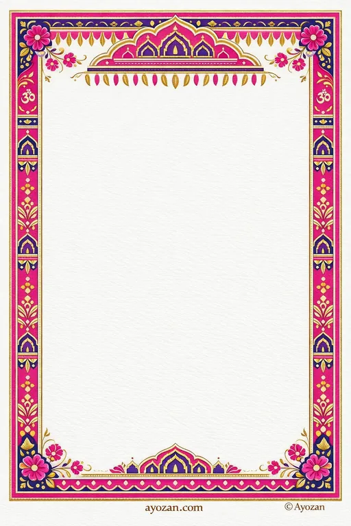 Andhra Reception · Contemporary — Telugu Hindu Modern Reception invitation card design from Ayozan