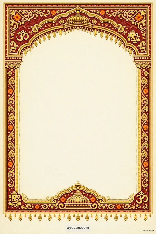 Andhra Corporate · Classic — Telugu Hindu Traditional Corporate Gala invitation card design from Ayozan