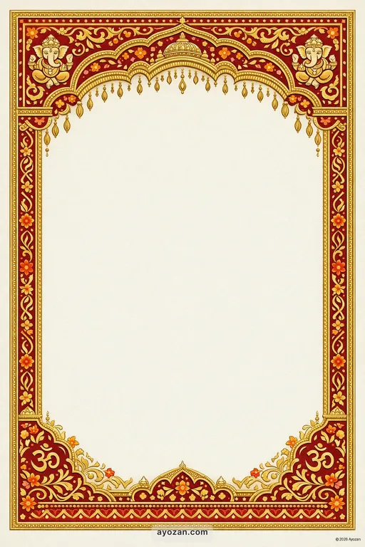 Andhra Engagement · Classic — Telugu Hindu Traditional Engagement invitation card design from Ayozan