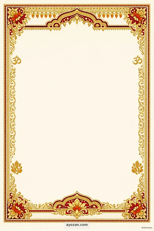 Andhra Prayer Meeting · Classic — Telugu Hindu Traditional Prayer Meeting invitation card design from Ayozan