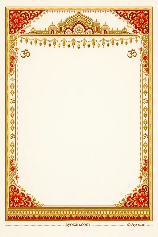 Andhra Mehndi · Classic — Telugu Hindu Traditional Mehndi invitation card design from Ayozan