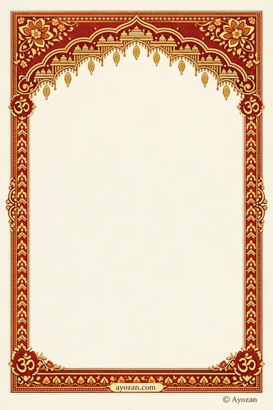 Andhra Reception · Classic — Telugu Heritage invitation card design
