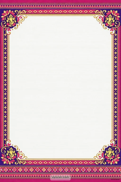 Northeast Engagement · Contemporary — Northeast Indian Hindu Modern Engagement invitation card design from Ayozan