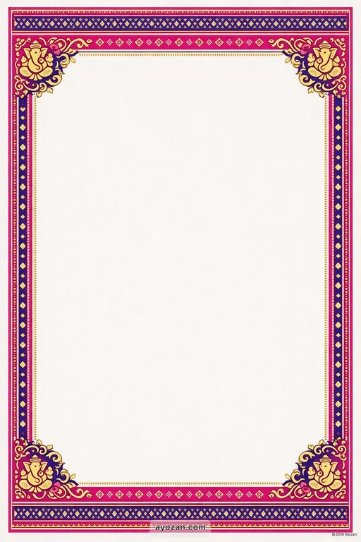 Northeast Housewarming · Contemporary — Northeast Indian Hindu Modern Housewarming invitation card design from Ayozan