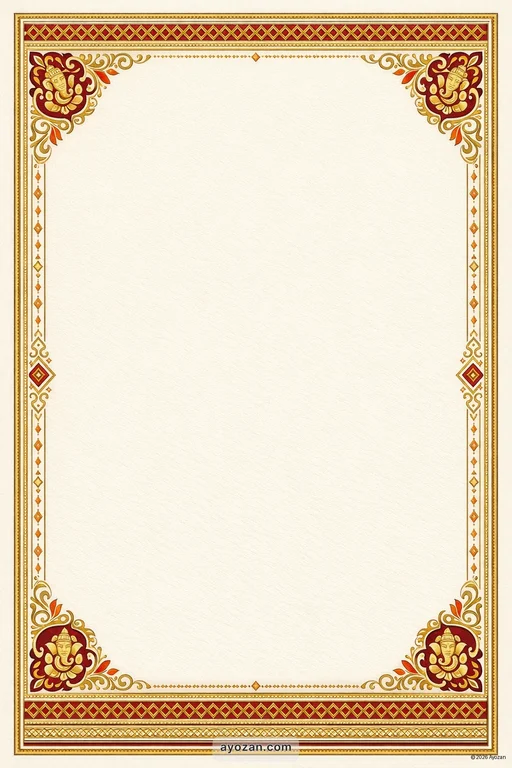 Northeast Corporate · Classic — Northeast Indian Hindu Traditional Corporate Gala invitation card design from Ayozan