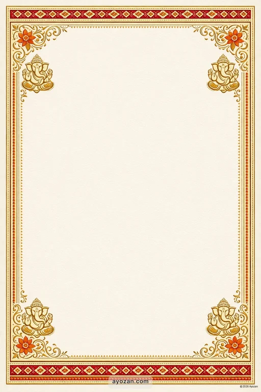 Northeast Prayer Meeting · Classic — Northeast Indian Hindu Traditional Prayer Meeting invitation card design from Ayozan