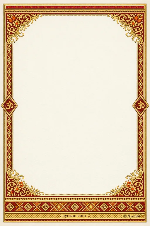 Northeast Mehndi · Classic — Northeast Indian Hindu Traditional Mehndi invitation card design from Ayozan