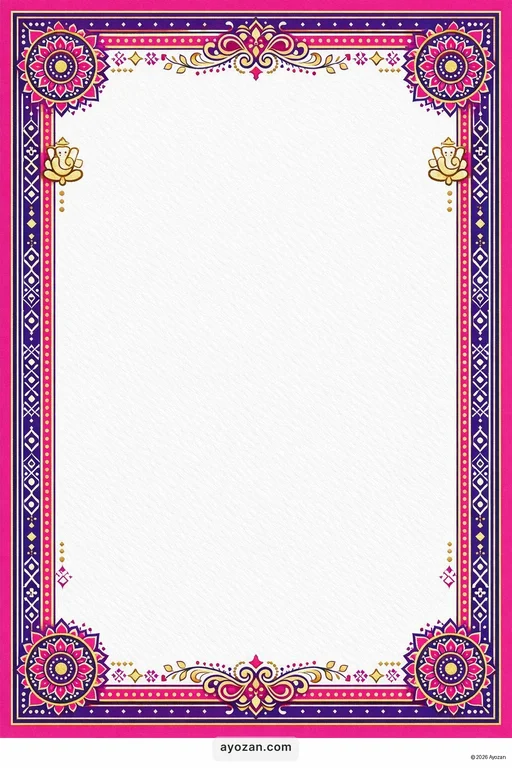 Uttarakhand Engagement · Contemporary — Uttarakhandi Hindu Modern Engagement invitation card design from Ayozan