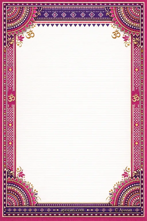Uttarakhand Mehndi · Contemporary — Uttarakhandi Hindu Modern Mehndi invitation card design from Ayozan