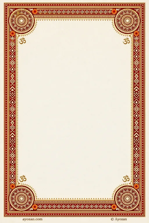Uttarakhand Mehndi · Classic — Uttarakhandi Hindu Traditional Mehndi invitation card design from Ayozan