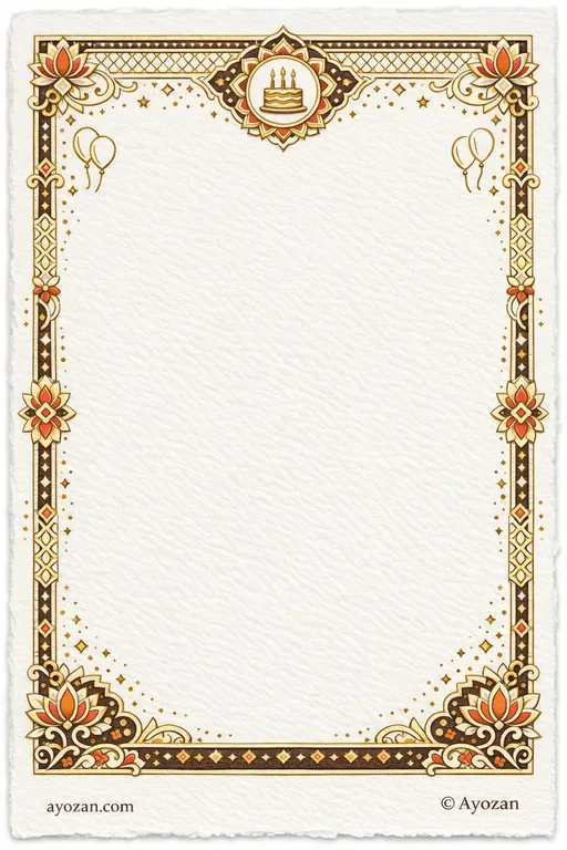 Birthday · Ornate — Jain Ornate Birthday invitation card design from Ayozan