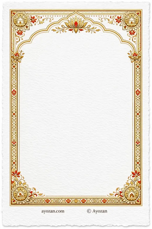 Housewarming · Ornate — Jain Ornate Housewarming invitation card design from Ayozan