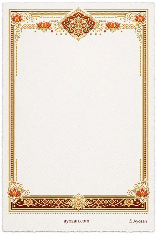 Prayer Meeting · Ornate — Jain Ornate Prayer Meeting invitation card design from Ayozan