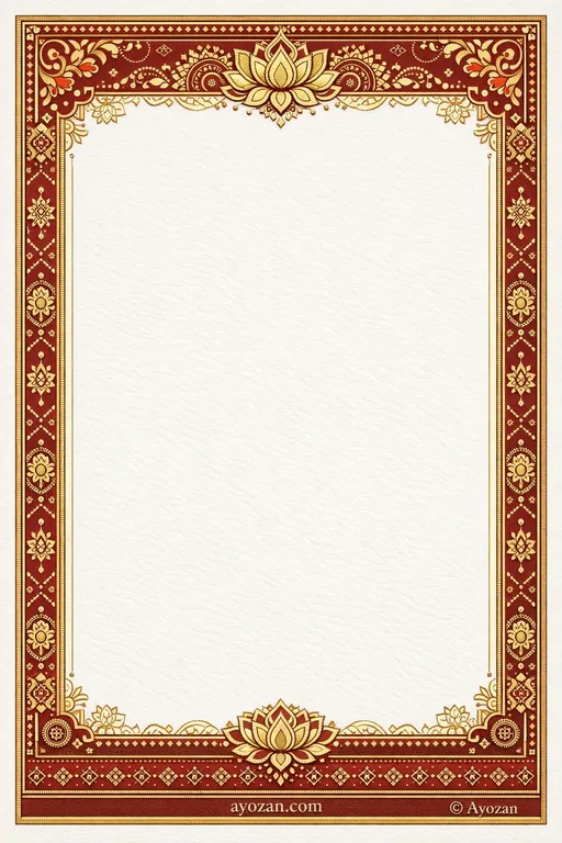 Mehndi · Classic — Jain Traditional Mehndi invitation card design from Ayozan