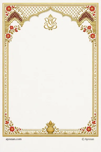 Rajasthani Housewarming · Floral — Housewarming card design
