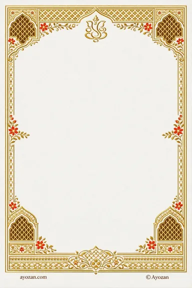 Rajasthani Wedding · Floral — Wedding card design