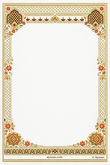Rajasthani Diwali · Ornate — Diwali card design