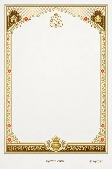 Rajasthani Housewarming · Ornate — Housewarming card design