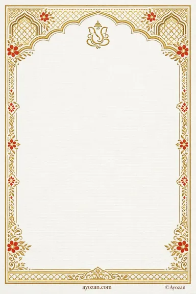 Rajasthani Prayer Meeting · Ornate — Prayer Meeting card design