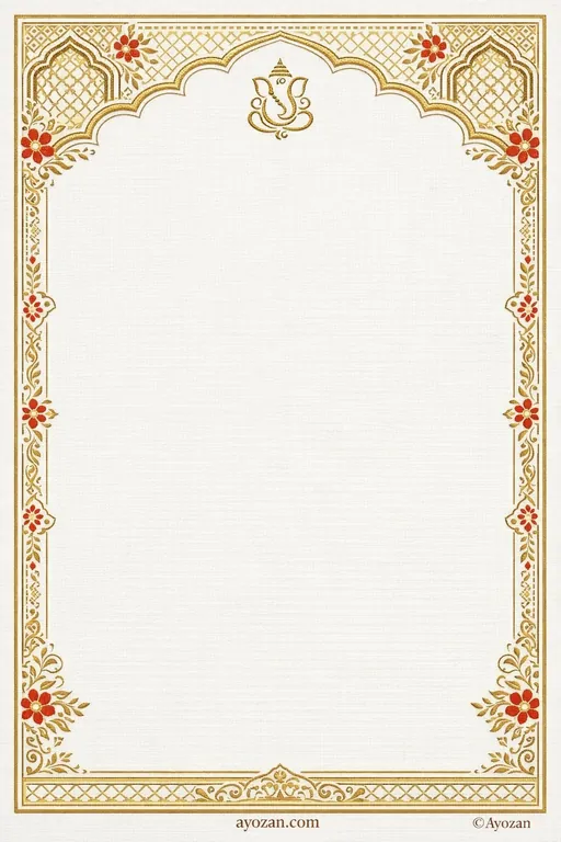 Rajasthani Prayer Meeting · Ornate — Rajasthani Hindu Ornate Prayer Meeting invitation card design from Ayozan