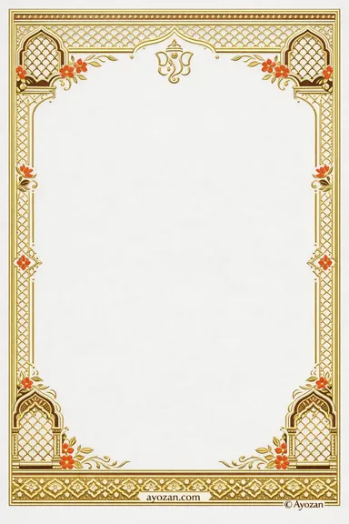 Rajasthani Reception · Ornate — Reception card design