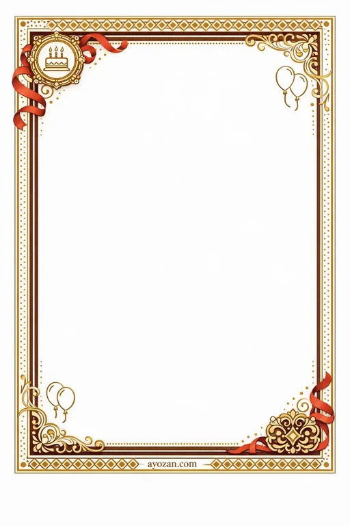 Birthday · Ornate — Ornate Birthday invitation card design from Ayozan
