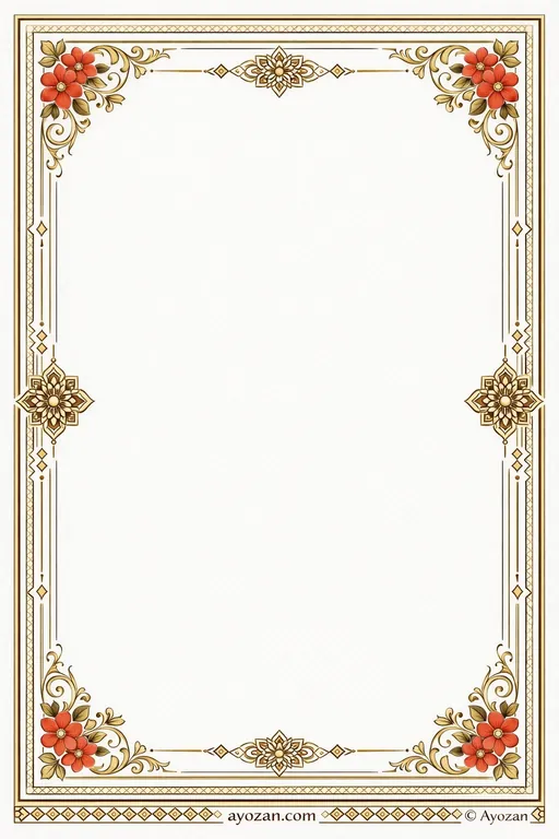 Reception · Ornate — Ornate Reception invitation card design from Ayozan