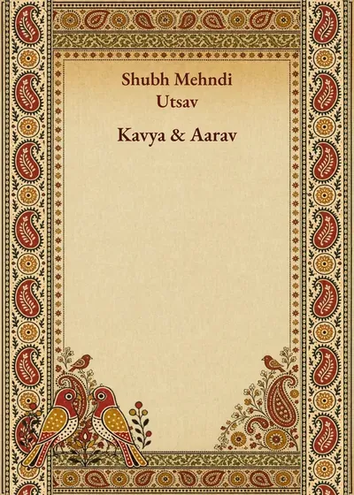 Ajrakh Mehndi — Mehendi design