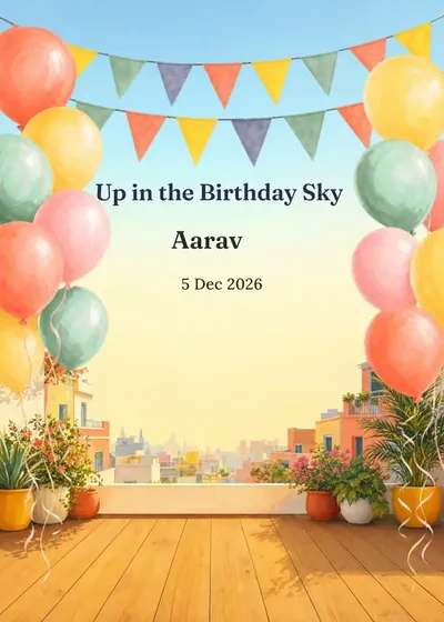 Balloon Sky Terrace — Birthday design