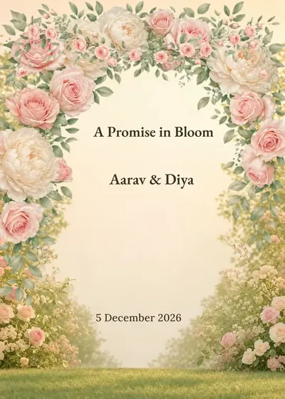 Garden Floral Arch — Engagement design