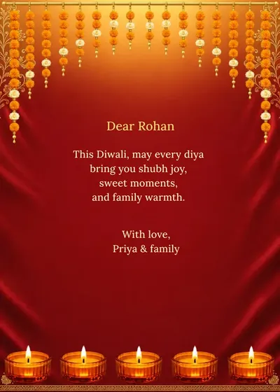 Crimson Phool — Diwali design