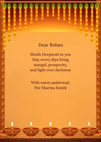 Diya Warmth — Diwali design