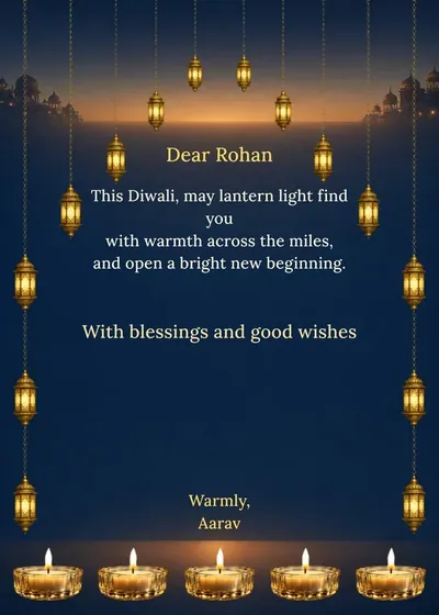 Midnight Kandil — Diwali design