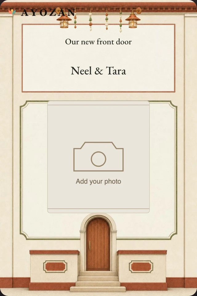 Our New Front Door — Photo Housewarming Invitation