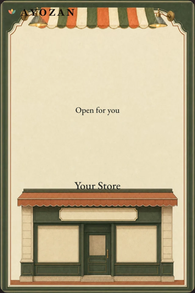 Open for You — Shop Opening Invitation