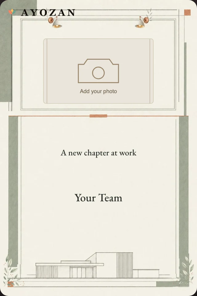 A New Chapter at Work — Business Opening Photo Invitation