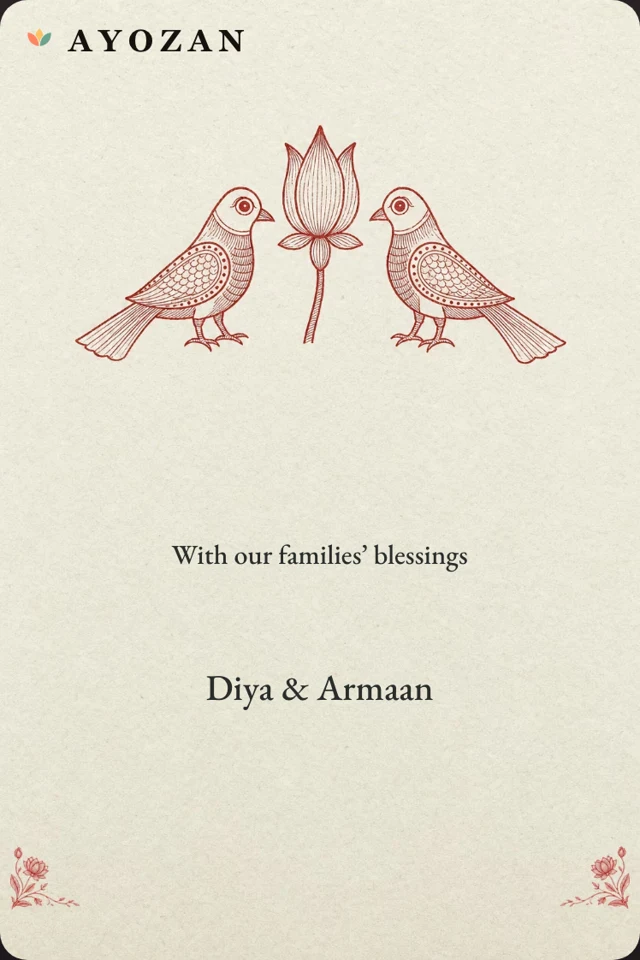 Mithila Ink Letter — Mithila Ink Wedding Invitation