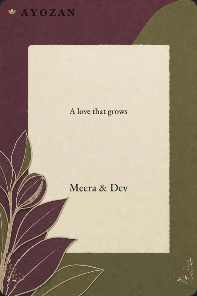 Plum and Olive — Plum and Olive Wedding Invitation