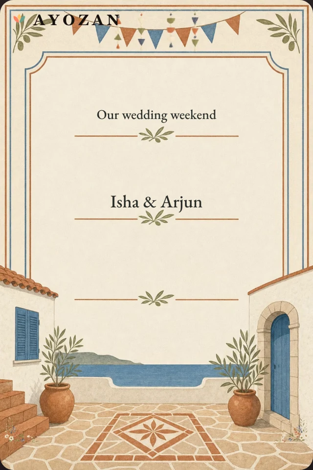 The Wedding Weekend — Wedding Weekend Invitation