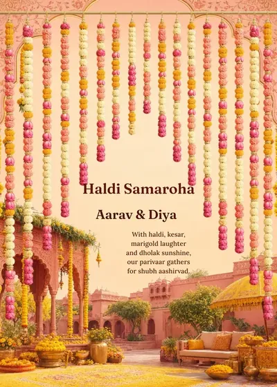 Jharokha Haldi — Haldi design