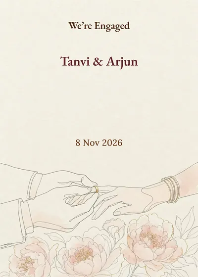 Jodi Sketch Engagement — Engagement design