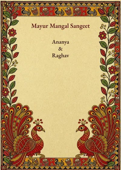 Mithila Mayur — Sangeet design