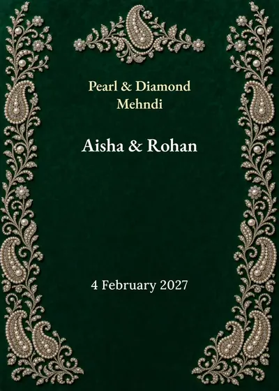 Pearl & Diamond Mehndi — Mehendi design