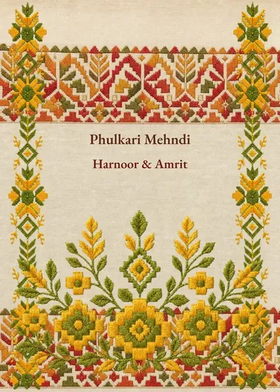 Phulkari Mehndi — Mehendi design