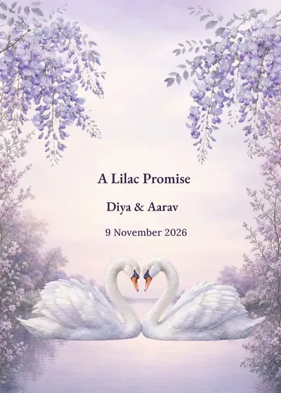 Lilac Dusk Swan Lake — Engagement design