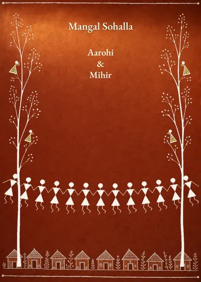 Warli Ochre — Wedding design